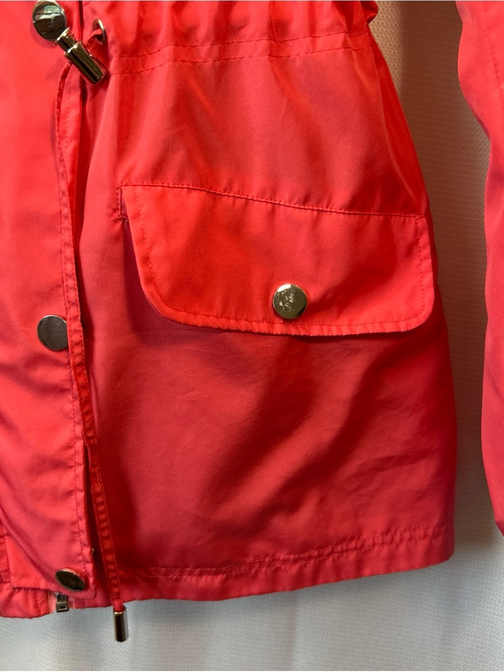 breckenridge Coral Pink Utility Anorak Jacket - Picture 8 of 8